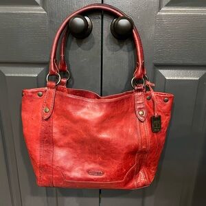 Frye Melissa Bag Dark Deep Red